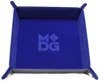 Velvet Folding Dice Tray with Leather Backing