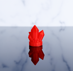 Translucent Ruby Red