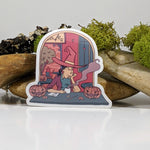 Witchy Cafe Bookstore Sticker - 2.5