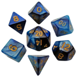 10mm Mini Blue, Lt Blue w/Gold Dice