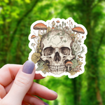 Realistic Mushroom Skull Sticker - 3