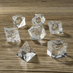 Captured Magic Hand Sanded Sharp Edge Resin - White Crystal