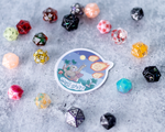 Well Shit Round Meteor Tabletop Gaming Sticker - 2.5