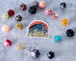 Dragon Dice Hoard Polyhedral Dice Sticker - 2.5