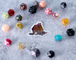 Adventure Party Crushed By D20 Dice Sticker - 3