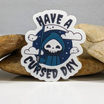 Have A Cursed Day Grim Reaper Chibi Sticker - 2.5