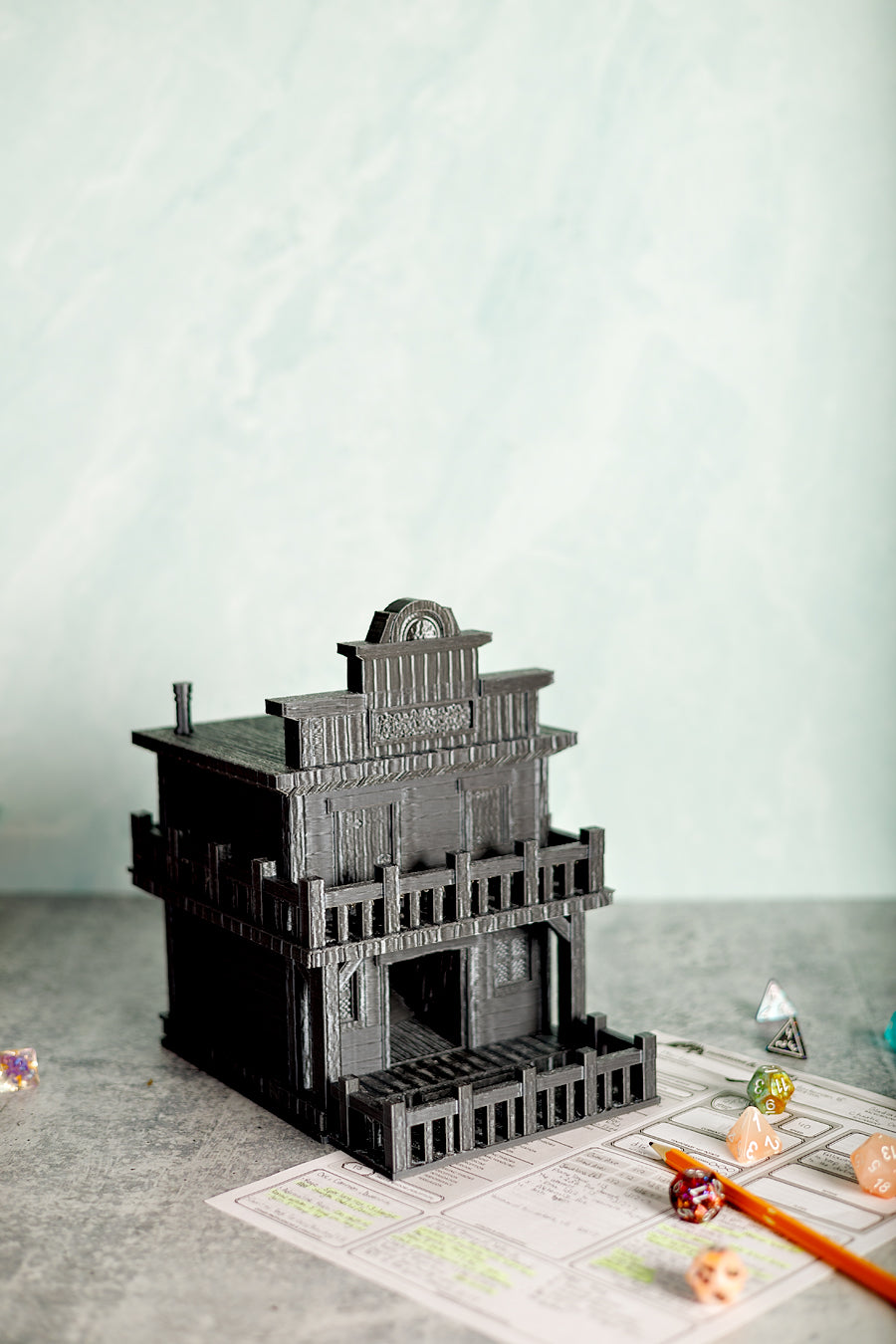 Ghost Town Dice Tower w/Tray