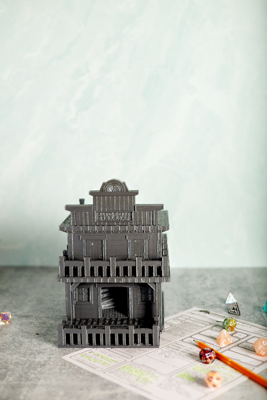 Ghost Town Dice Tower w/Tray
