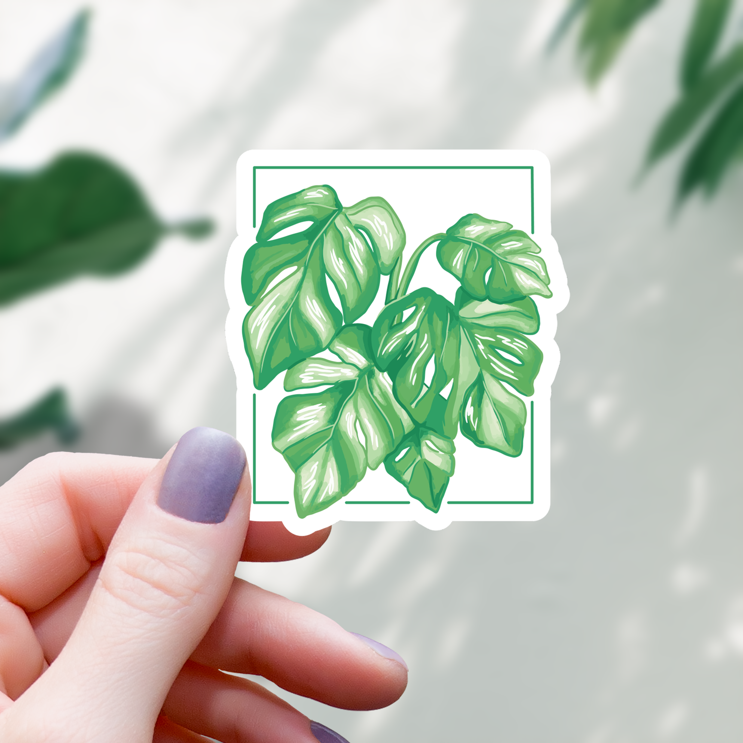 Monstera Houseplant Inspired Sticker - 3"