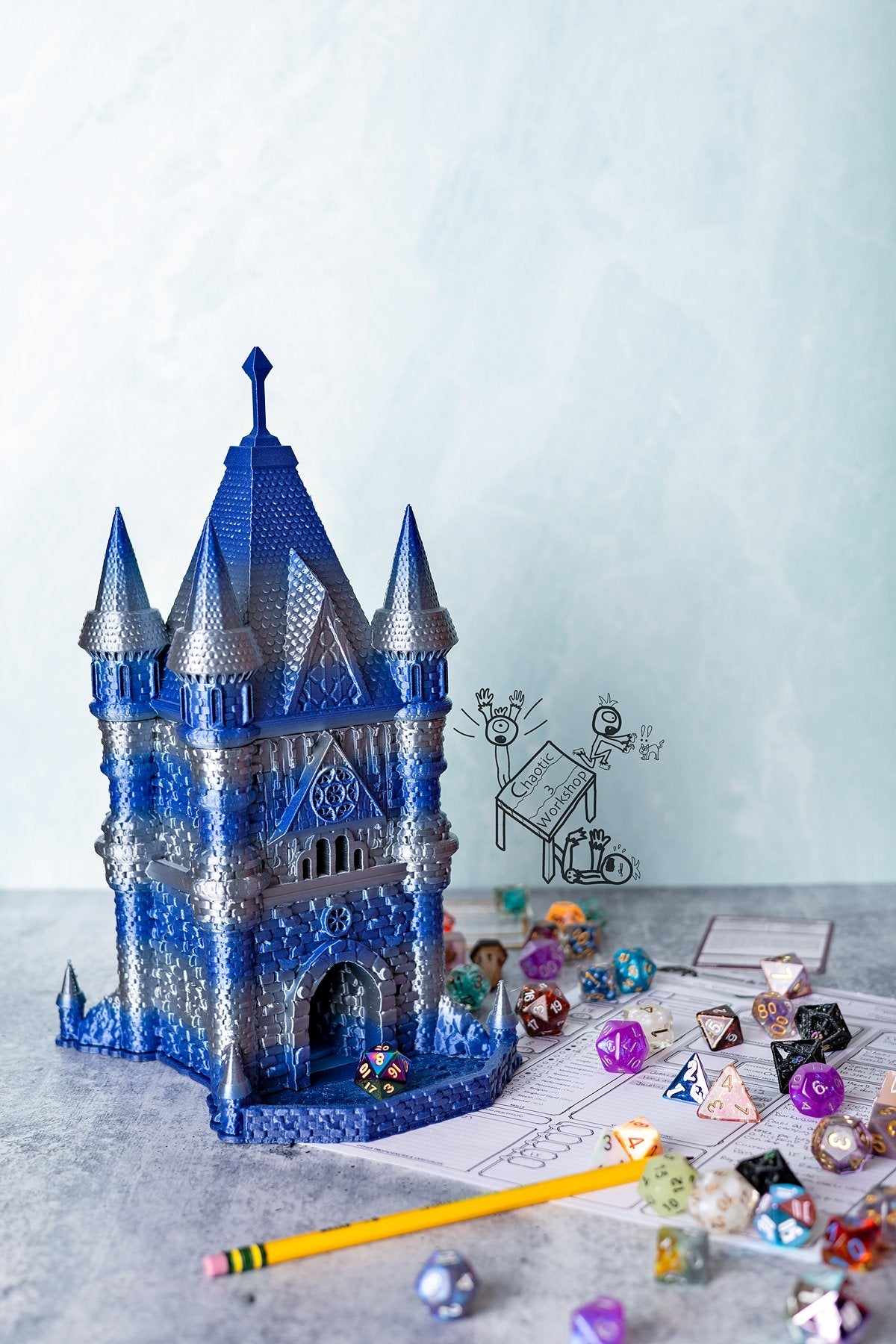 Cleric Dice Tower w/Tray