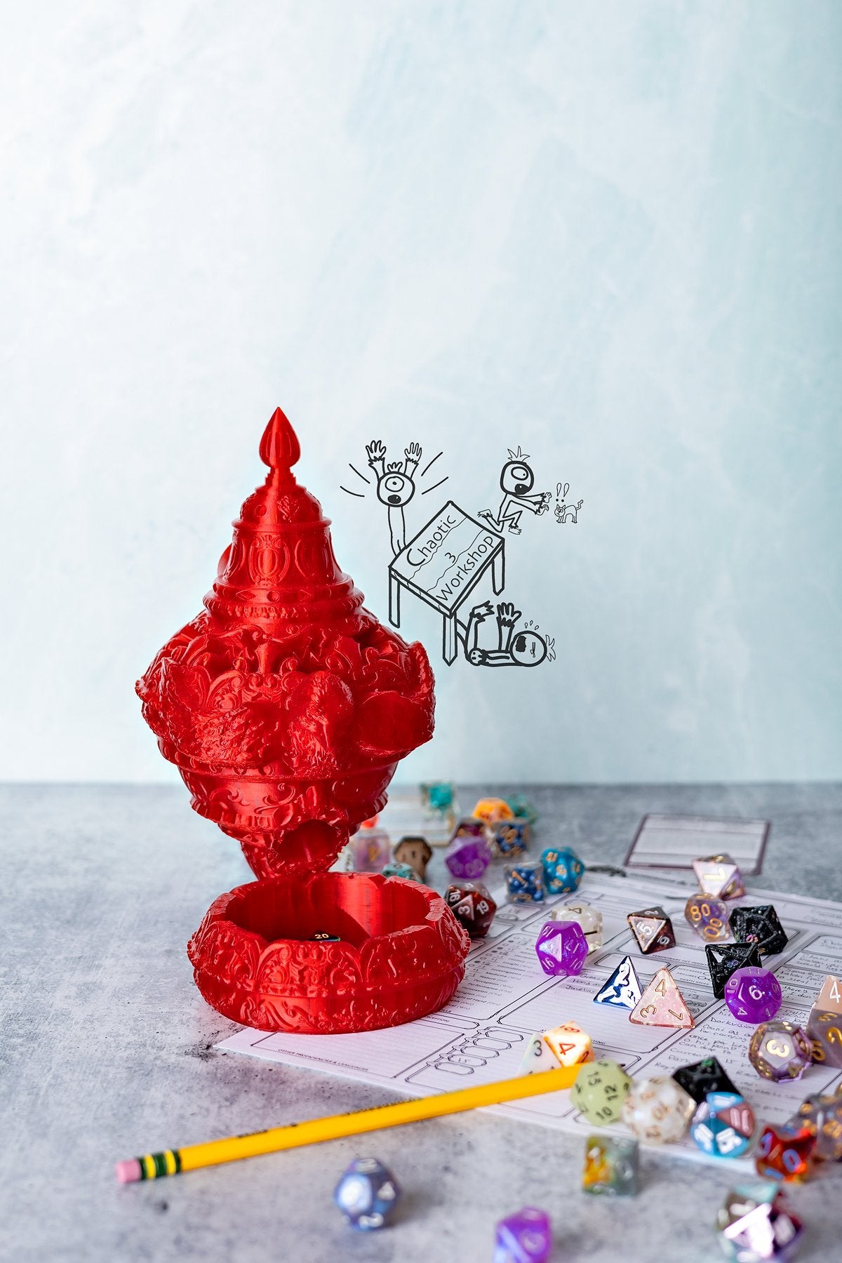 Cleric's Incense Burner Dice Tower w/Tray