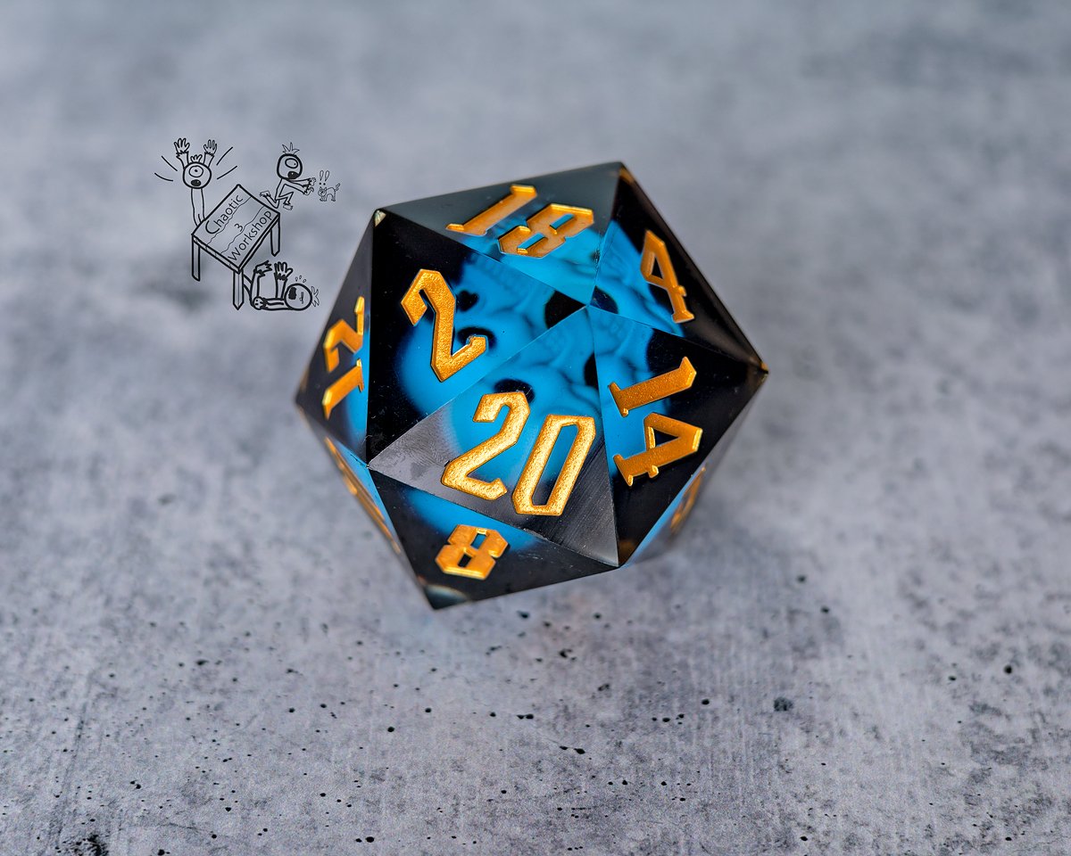 Hand Crafted 55mm Sharp Edge d20