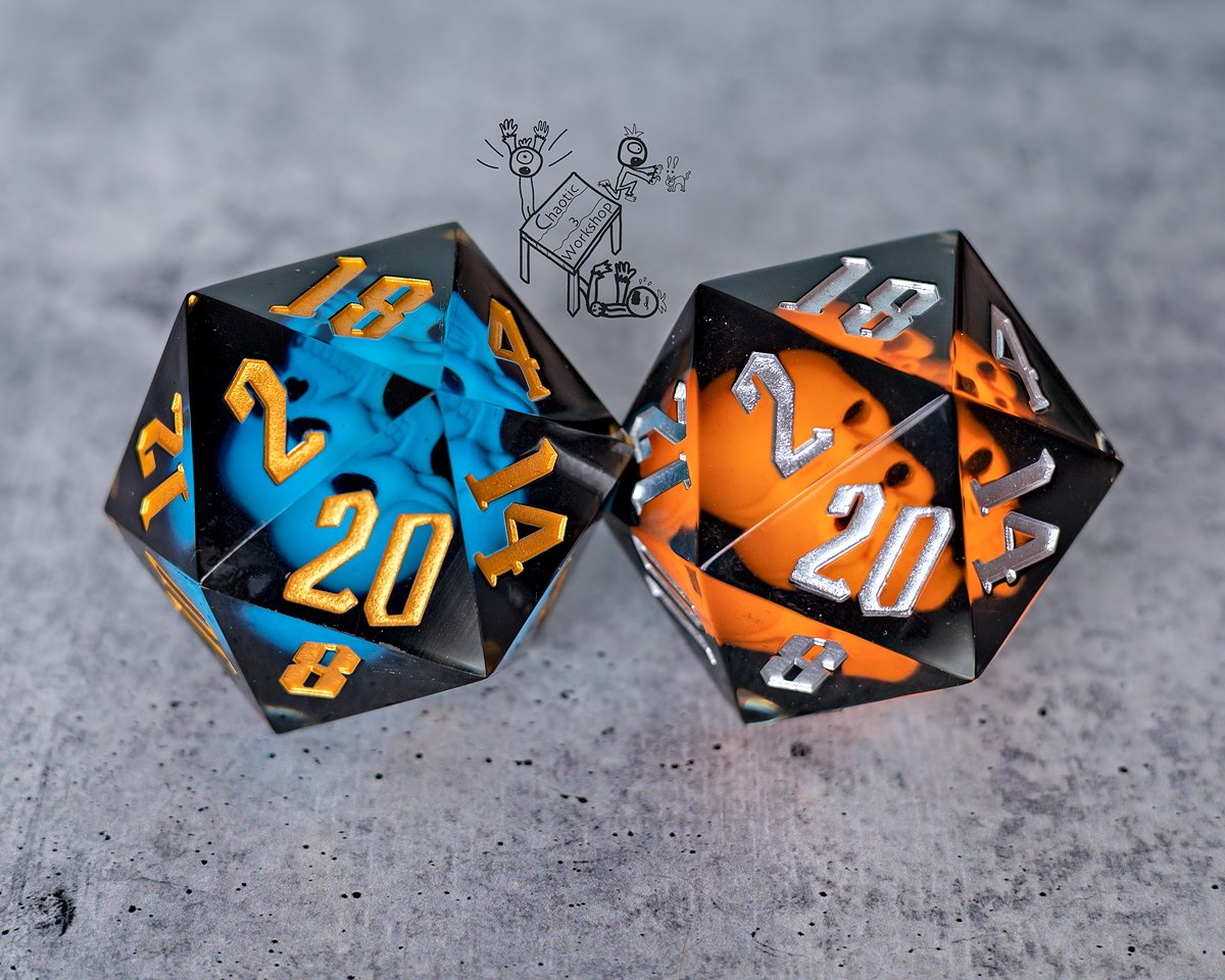 Hand Crafted 55mm Sharp Edge d20