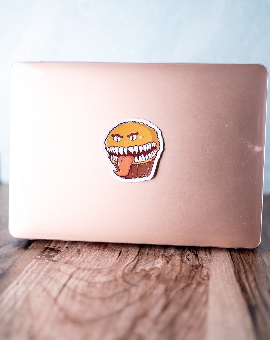 Mimic Muffin Monster Sticker - 3"