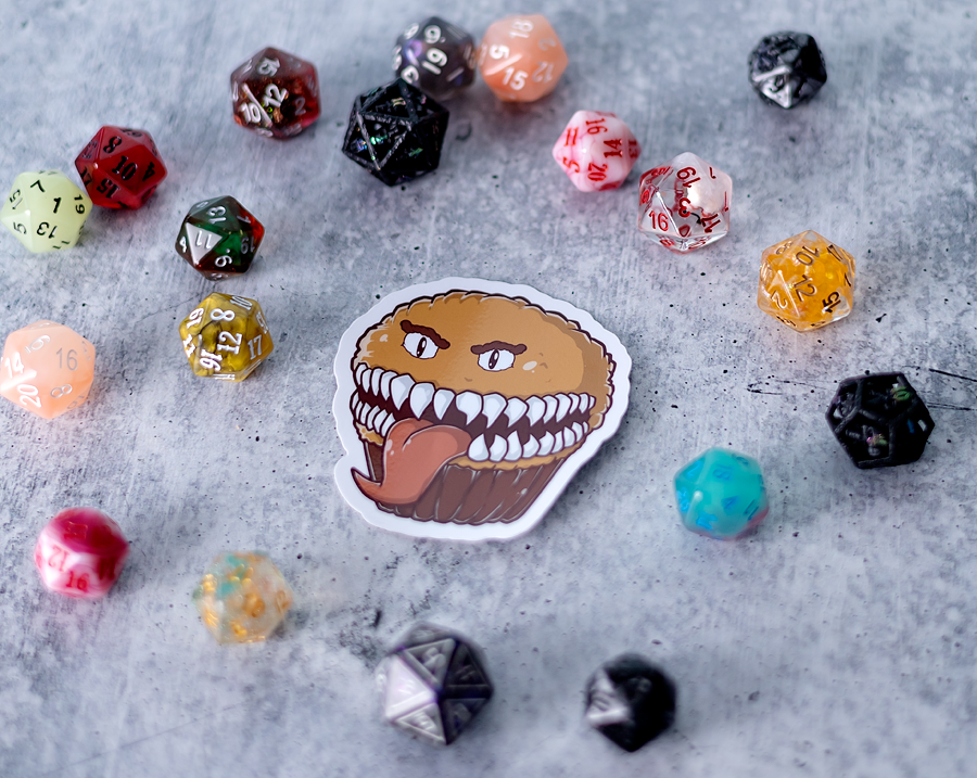Mimic Muffin Monster Sticker - 3"